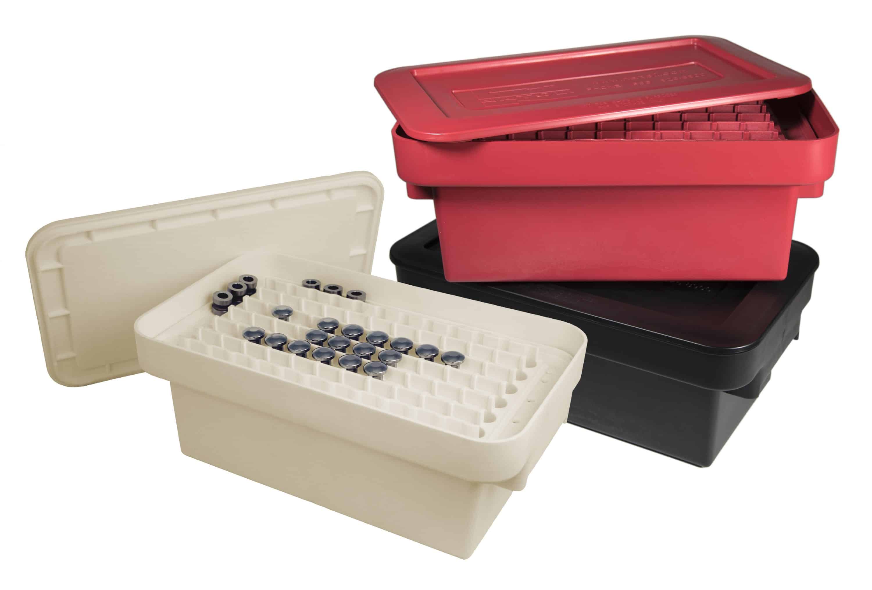 colored tooling storage boxes