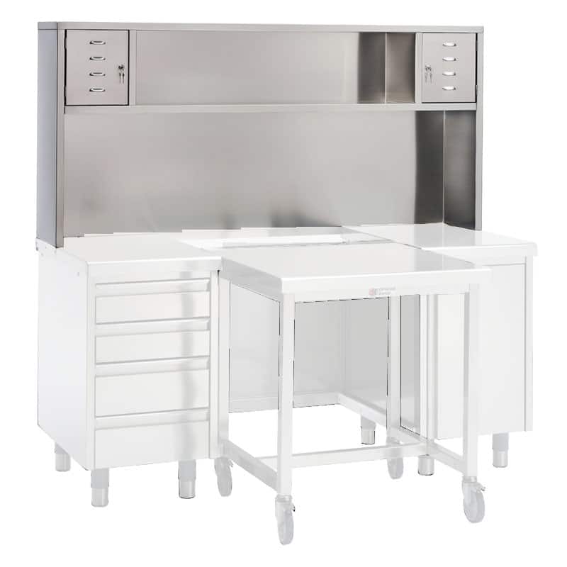 Stainless Steel Inspection Desk Hutch >> Natoli Closeout Sale