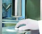 close up of punch tip on the rd10a tablet press machine