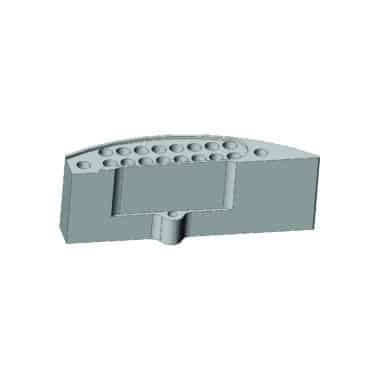 wiper block, PET (short) part for tablet compression machine