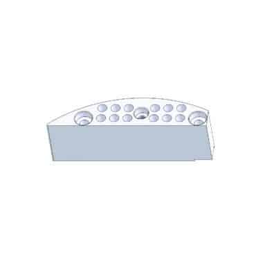 wiper block guide shaft bores for tablet compression machine