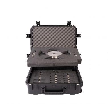 inside of tablet compression machine change kit storage case with tooling